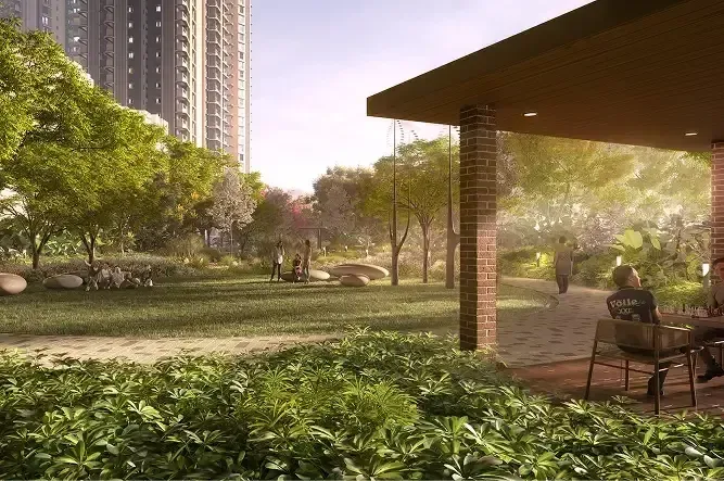 Landscaped Garden & Seating Deck